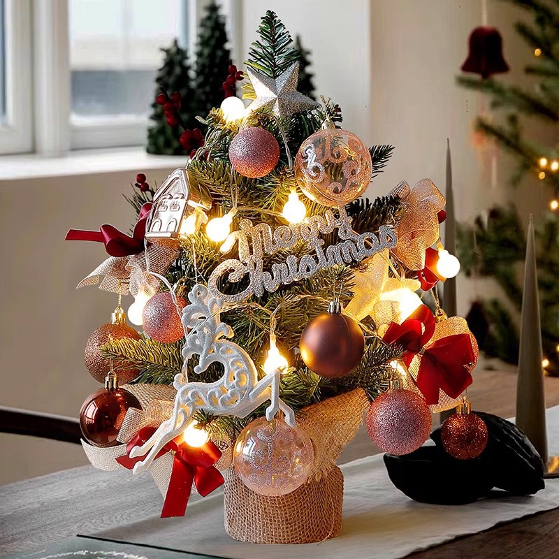 Christmas tree decorations artificial tree desktop ornaments 31