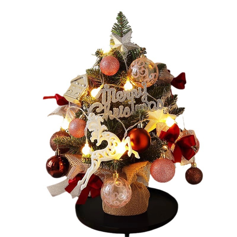 Christmas tree decorations artificial tree desktop ornaments 31