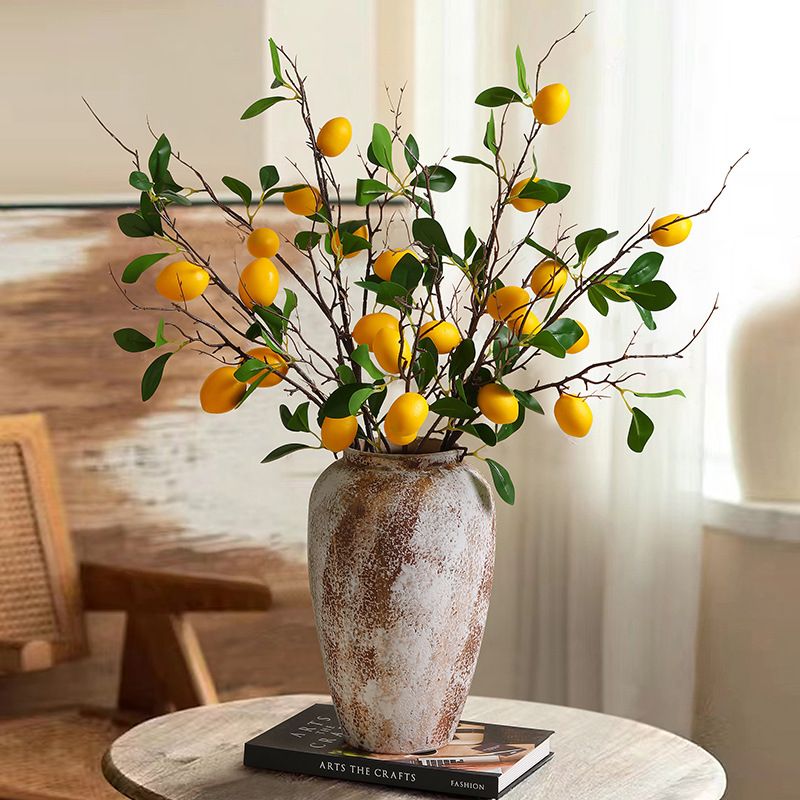 Simulation lemon fruit branch bionic dried flowers and fruits 26