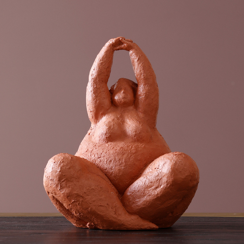 Fat woman figurine resin craft figurine 45