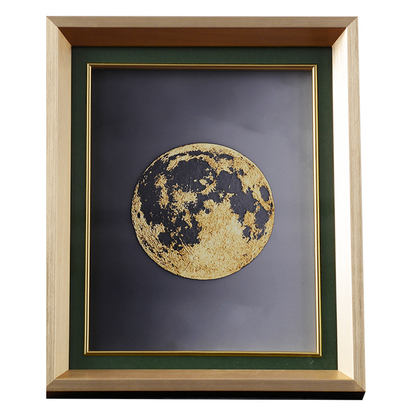 Light luxury brushed solid wood photo frame display stand 53 01