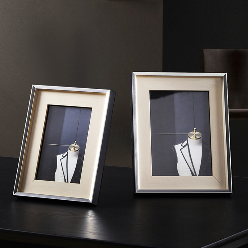 Light luxury solid wood photo frame display stand 48 02