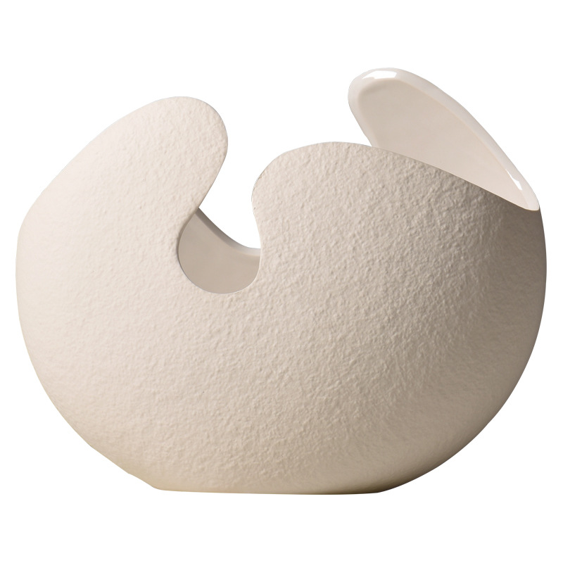White ceramic flower vase ornaments 8